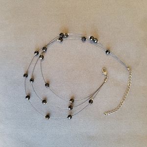 Black Bead Necklace
